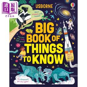 预售 【中商原版】尤斯伯恩 科普大书 Big Book of Things to Know 英文原版 儿童科普绘本 知识百科图画书 精装绘本 进口儿童读物