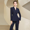IWY/秋冬藏青色西装套装主持人演讲正装商务职业装233011C1+P3 商品缩略图1