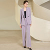 IWY/紫色西装外套女长袖气质高端时尚职业装套装233012C1+P6 商品缩略图3