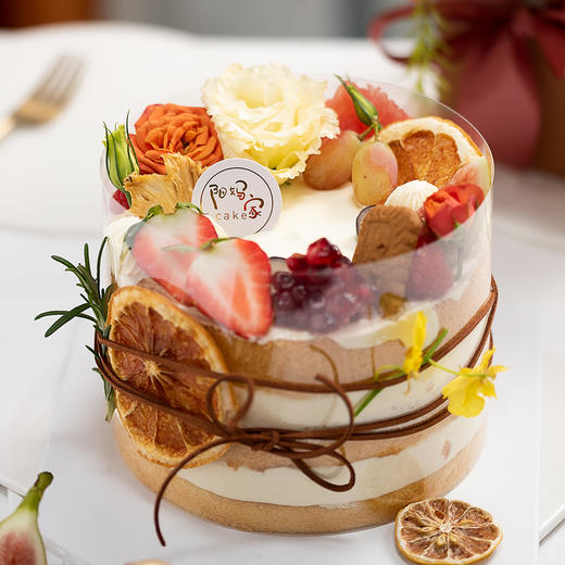缤纷花果裸蛋糕 商品图0