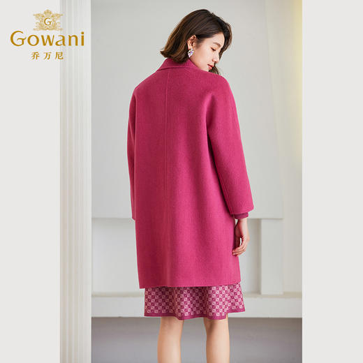 乔万尼羊毛大衣女秋冬新款羊绒毛呢外套ET4A870 商品图4