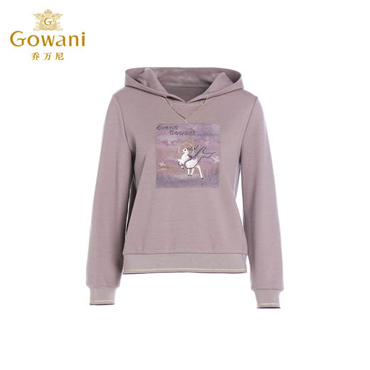 乔万尼卫衣女秋冬新款连帽设计减龄羊毛ET4C010 商品图4