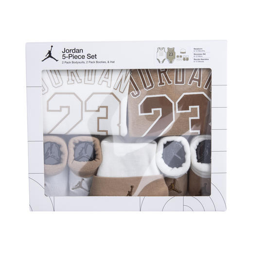Jordan 冷帽/连身衣/学步袜三件套JD2333037NB-001 商品图4
