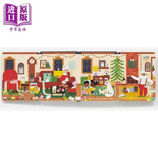 【中商原版】An Abrams Trail Tale Merrytale 足迹故事 圣诞故事 英文原版进口图书 儿童绘本 折叠页纸板书 故事图画书 商品图3