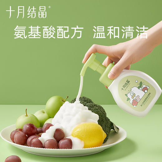 婴儿奶瓶清洁剂新生宝宝餐具洗水果慕斯液植物果蔬清洗剂2瓶装 商品图2
