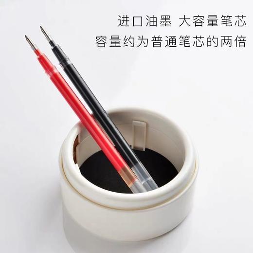 【练字笔】0.7mm 大容量黑红色签字笔中性笔学生子弹头碳素笔 商品图2
