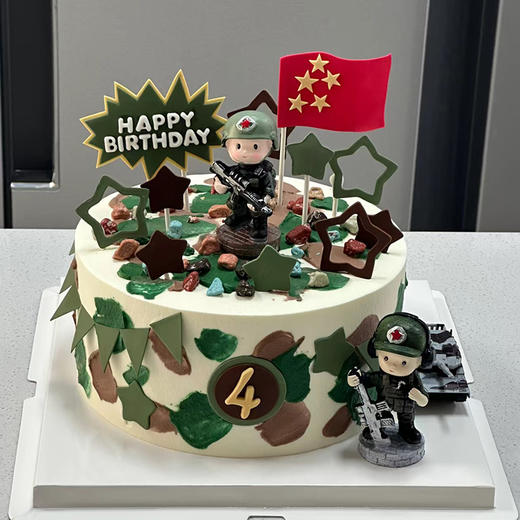 【少年的国防梦】-生日蛋糕/儿童蛋糕 商品图0