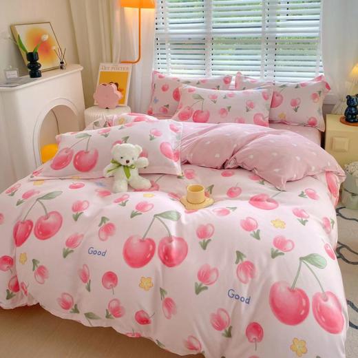 【四季通用】新款磨毛亲肤斜纹印花磨毛四件套简约风 舒适睡眠 床上用品四件套 商品图11