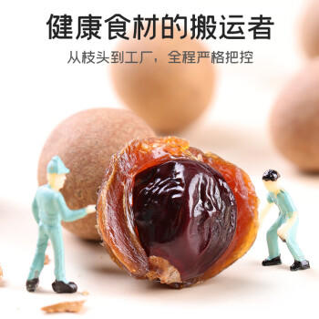 富昌 大桂圆干500g龙眼桂圆肉干 精选大果直径约25-27mm 福建特产干货 商品图2