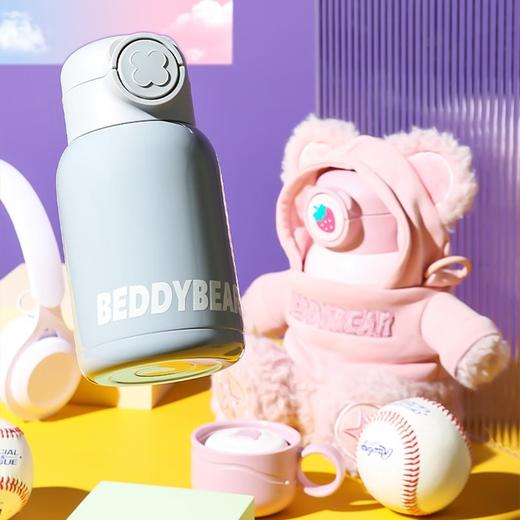 杯具熊（BEDDYBEAR）儿童保温杯316不锈钢毛绒吸管杯网红多用学生水杯送女生 生日礼物 摘星熊 630ML 商品图1