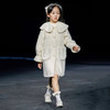 笛莎Deesha 童装女童外套2023冬季新款珍珠花瓣领针织毛呢大衣  商品缩略图4