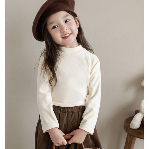 【买1送1】儿童美拉德打底衫丨加厚加绒男童女童秋冬保暖内衣中小童上衣宝宝打底衫潮 商品图5