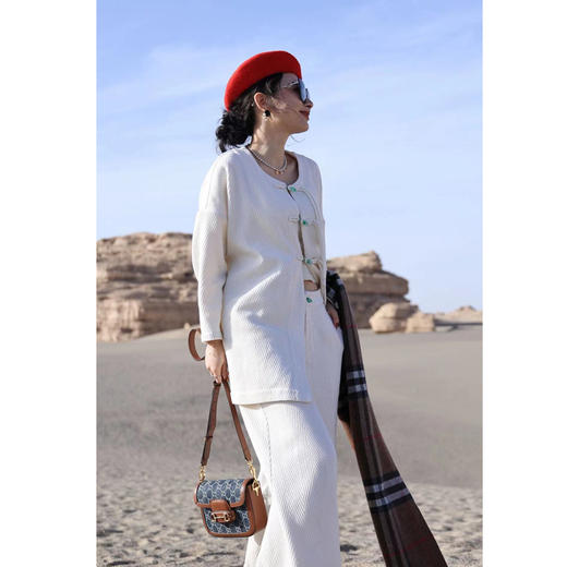 
【抖音专属】阔腿裤（23809716-玉色） 商品图4