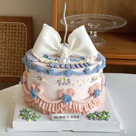 复古蝴蝶结蛋糕S106