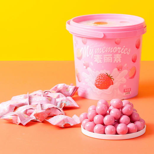 【醇香酥脆！脆爽夹心】麦丽素桶装168g独立包装夹心儿童休闲零食小吃麦芽脆心巧克力结婚伴手礼喜糖糖果 商品图4