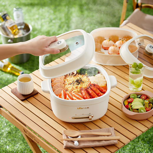 【小程序】小熊(Bear)电煮锅 泡面火锅宿舍小电锅 多功能多用途电热锅 3L蒸煮一体蒸屉蒸笼电蒸锅 DRG-E30U8 商品图4