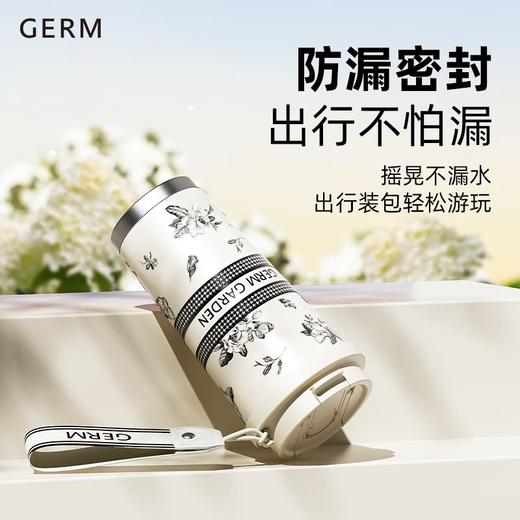 格沵（germ）栀子花保温杯咖啡杯女高颜值潮流水杯316不锈钢便携随行杯子500ML 商品图3
