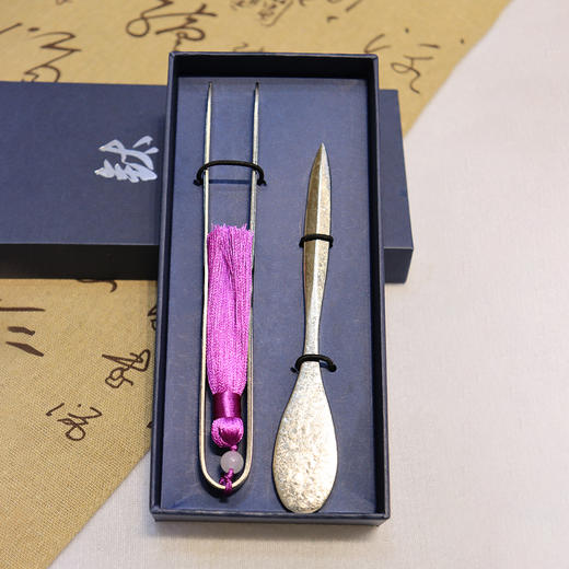 博雅集 茶刀夹套装 钛功夫茶泡茶工具茶夹茶刀茶具配件 商品图3