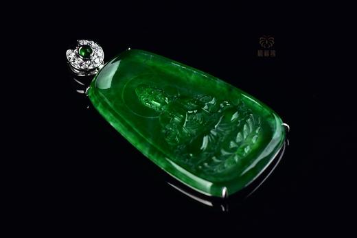 【慈悲为怀】满绿观音翡翠坠     GZ12309093 商品图3