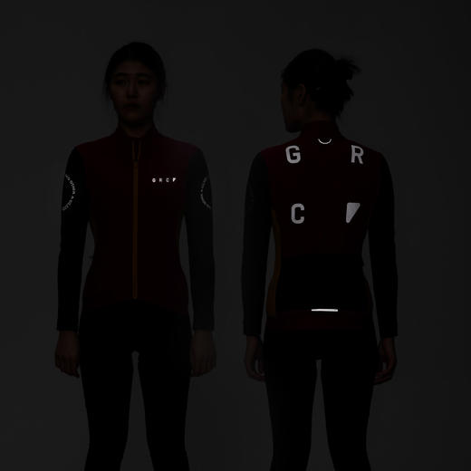 GRC桀骜无尽秋冬新款TECH系列撞色长袖抓绒保暖公路自行车骑行服 商品图4