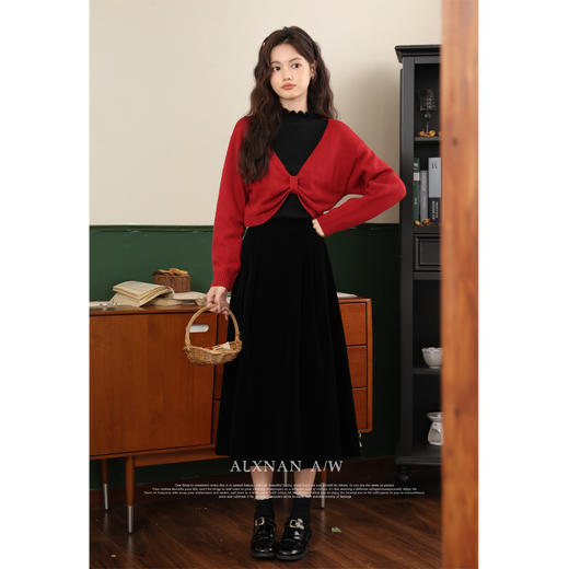 鹿向南《朗姆红酒》  酒红色毛衣LXN32660 商品图3