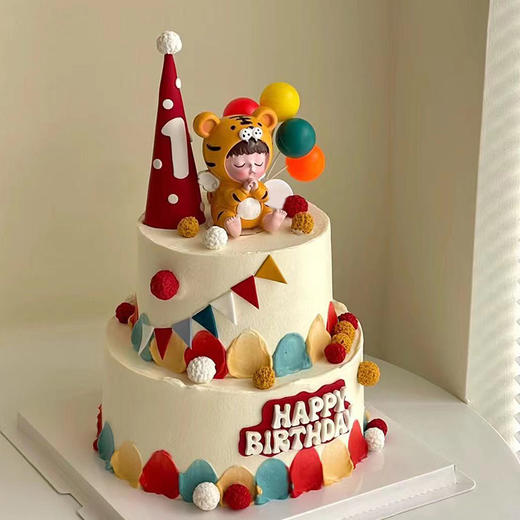 【双层虎宝宝】-生日蛋糕/儿童蛋糕 商品图0