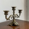 意大利古董纯铜雕花三头烛台AU290 商品缩略图1