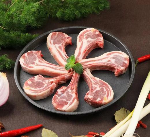 杞冠臻选 | 宁夏盐池滩羊 法式羊排18块精装 羔羊肉排 商品图0