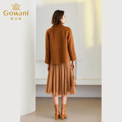 【羊绒】乔万尼秋冬新款羊毛羊绒短外套减龄翻领设计ET4B900 商品图4