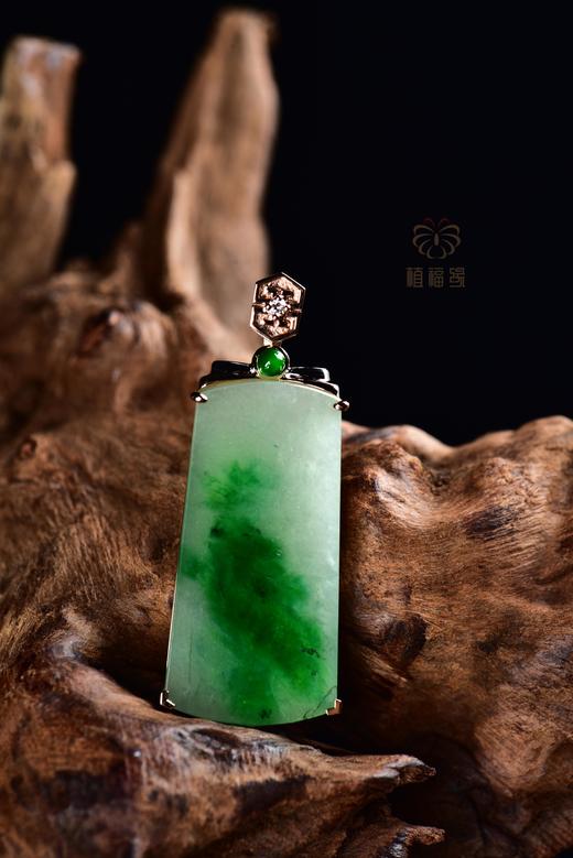 【平安无事】飘绿翡翠牌   GZ12309100 商品图3