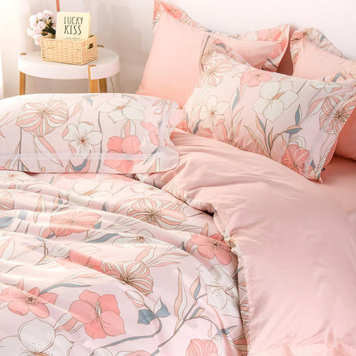 多喜爱 全精梳棉清新碎花三/四件套 茹夏/芳绾hlcs 商品图6