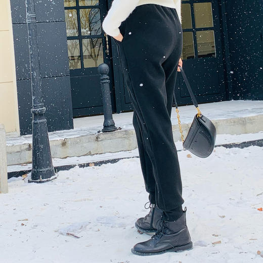 【百图lulu定制】【黑科技防风裤】暖心绒 经典百搭 上身显瘦 防风保暖 休闲裤 商品图1