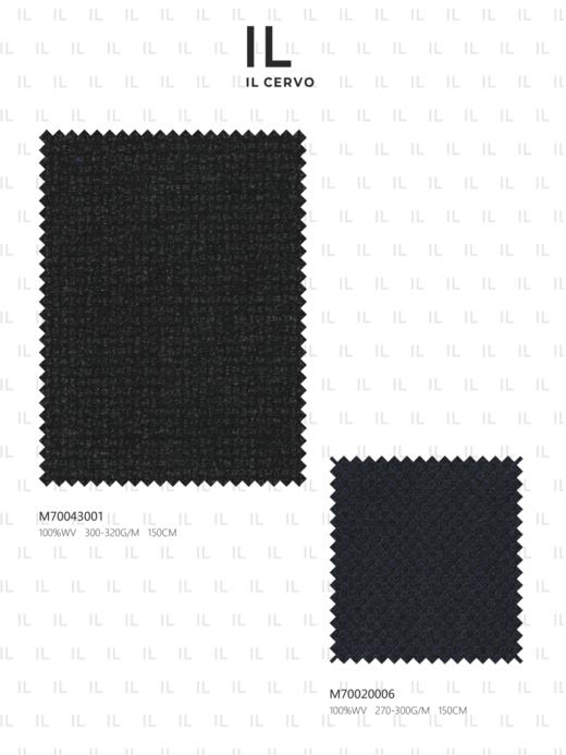 IL CERVO Super 120's 澳洲美丽诺羊毛深灰色格纹法兰绒全麻衬套装 商品图3