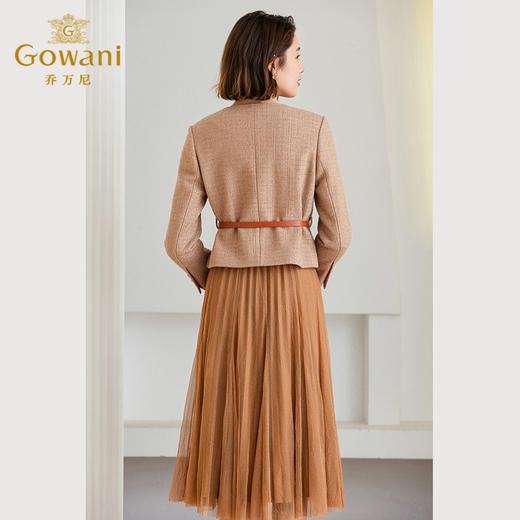 乔万尼秋冬新款小香风羊毛短外套收腰高级感ET4B909 商品图4