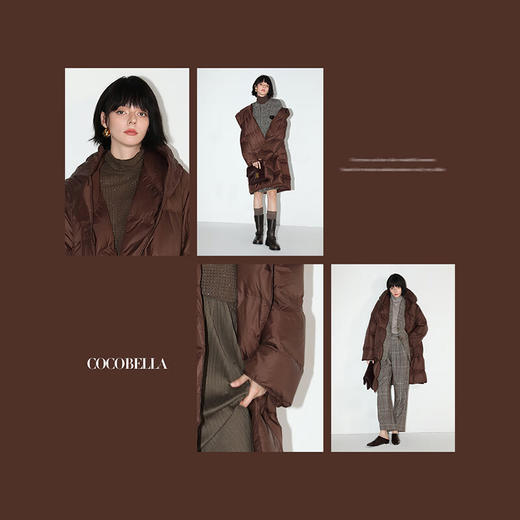 COCOBELLA无胆防绒轻型保暖羽绒服女90绒子白鸭绒防寒服DC42B 商品图3