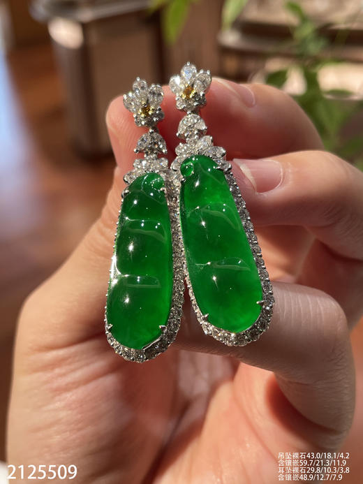 玻璃种帝王绿福豆套装【2125509】具体价格微信咨询 商品图5