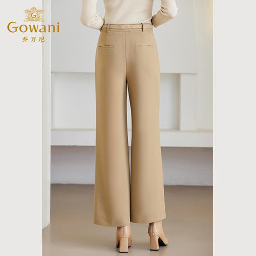 乔万尼裤子女秋冬新款直筒阔腿裤显瘦时髦ET4F907 商品图4