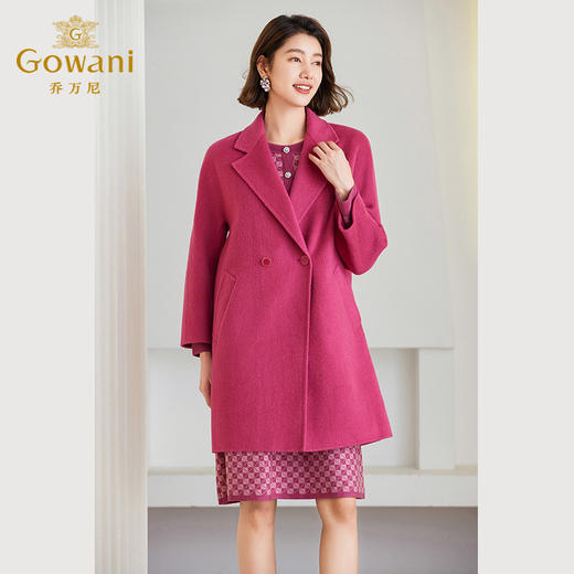 乔万尼羊毛大衣女秋冬新款羊绒毛呢外套ET4A870 商品图1