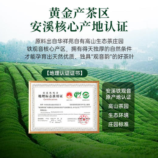 华祥苑铁观音 特级茶叶 华祥庄园安溪清香铁观音茶 商品图2