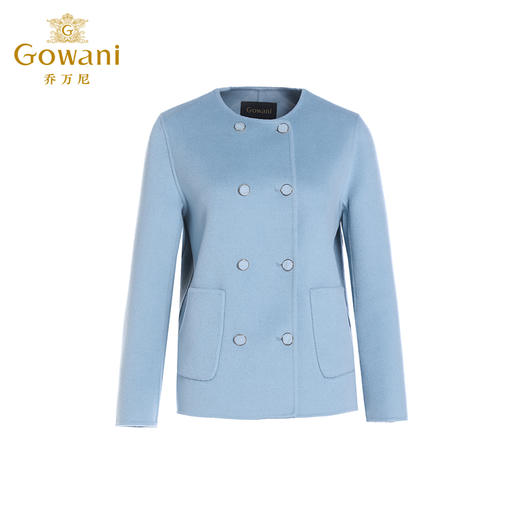 【羊绒】乔万尼新款羊毛羊绒大衣短款高级感毛呢外套ET4B826 商品图4