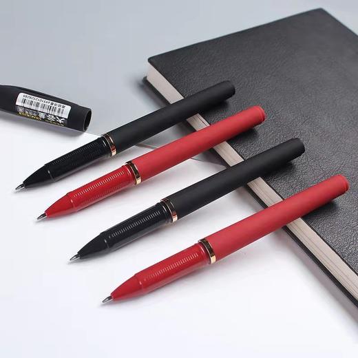 【练字笔】0.7mm 大容量黑红色签字笔中性笔学生子弹头碳素笔 商品图3
