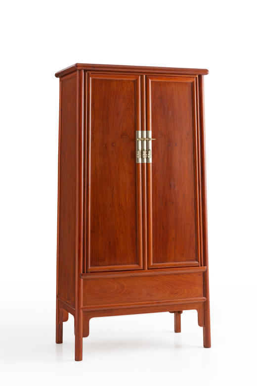 红桥红  家具严选  缅甸花梨（大果紫檀）【179 嘉木堂明式素面 圆角柜 】 商品图1