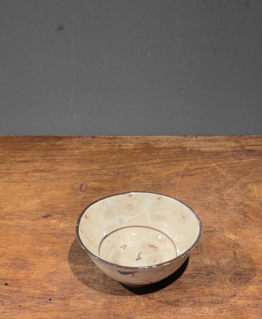 磁州窑白釉黑彩茶碗，顺丰包邮 商品图8