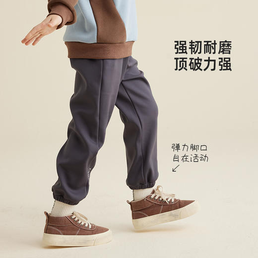 【软壳机能加绒运动裤 高弹力】儿童机能加绒休闲裤PQK2348 商品图2