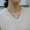SpoiledBrat Jewelry黑尖晶珍珠项链 商品缩略图1