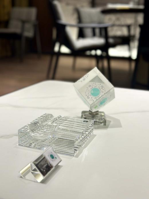 现代简约透明水晶方形雪茄烟灰缸室客厅酒店软装饰小摆件 商品图4