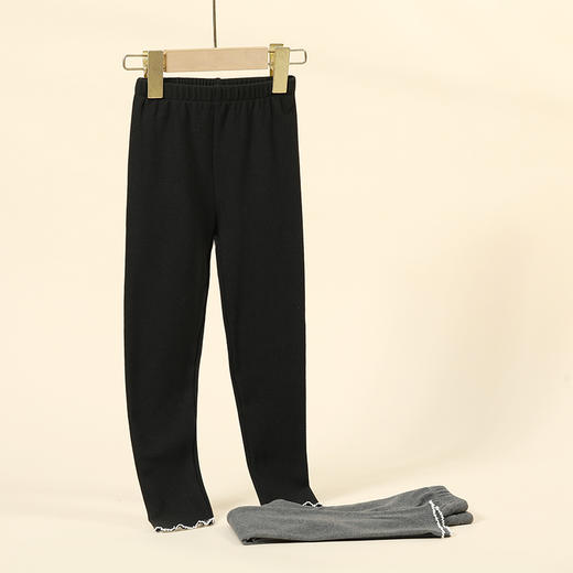 【秋冬必备】【2条起拍，一条不发货】SIIJJEYY秋冬新款儿童加绒加厚打底裤女童洋气修身薄款秋裤可外穿打底裤 商品图9