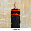 JUDYHUA 波纹嵌花针织上衣 商品缩略图0