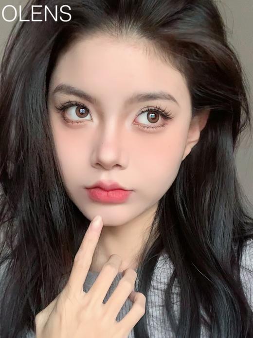 olens月抛 氧气棕/灰 realring 14.0mm 一盒2p  不同度数请拍同款2盒 商品图10