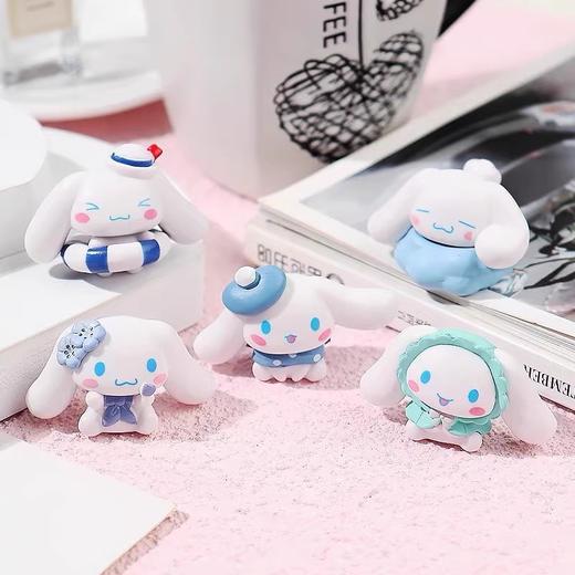 装饰摆件  迷你版 实心泳装大耳玉桂狗 5个装 大耳狗摆件 商品图0